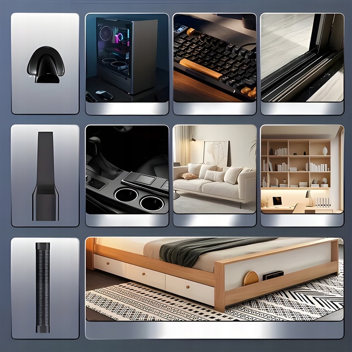 ODKURZACZ RĘCZNY SAMOCHODOWY BEZPRZEWODOWY DO SAMOCHODU PODWÓJNY FILTR