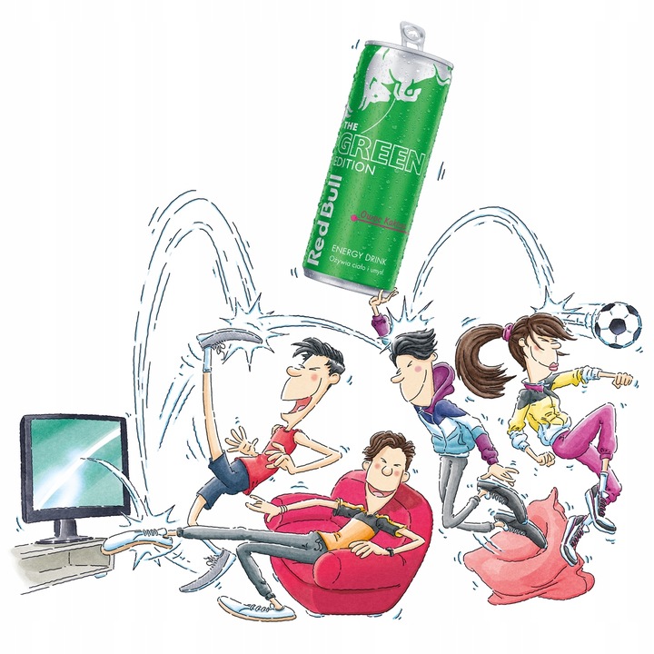 RED BULL Napój Energetyczny Green kaktus 12x250ml ZESTAW