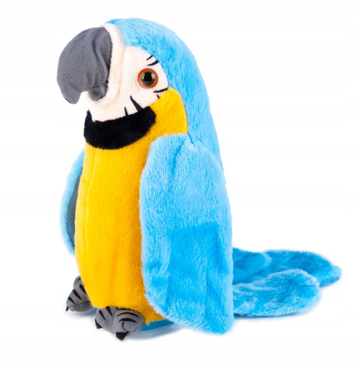 PAPUGA GADAJĄCA POWTARZA TAŃCZY MÓWI MÓWIĄCA Miś GADAJĄCA MASKOTKA