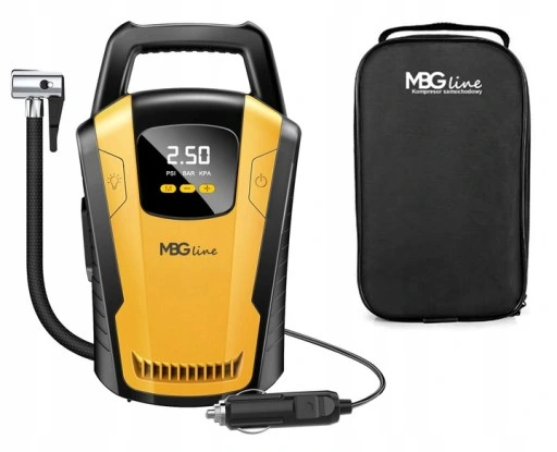 KOMPRESOR SAMOCHODOWY Pompka Sprężarka 12V LED LCD