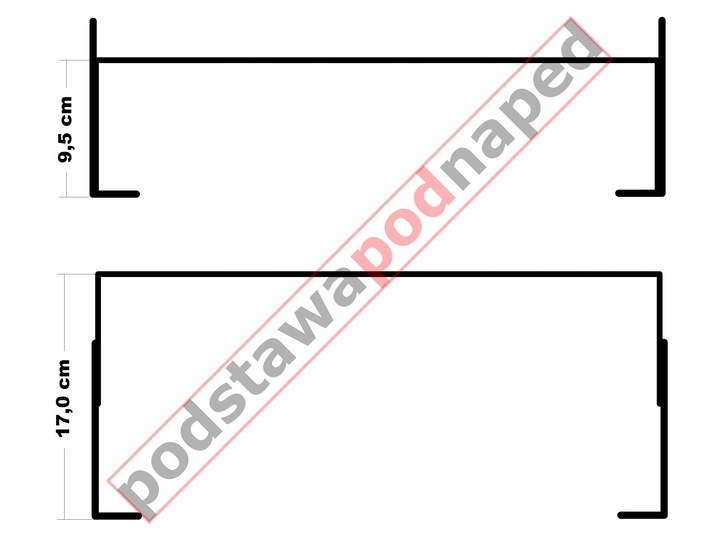 Podstawa pod napęd do bramy przesuwnej regulowana NICE, FAAC, CAME
