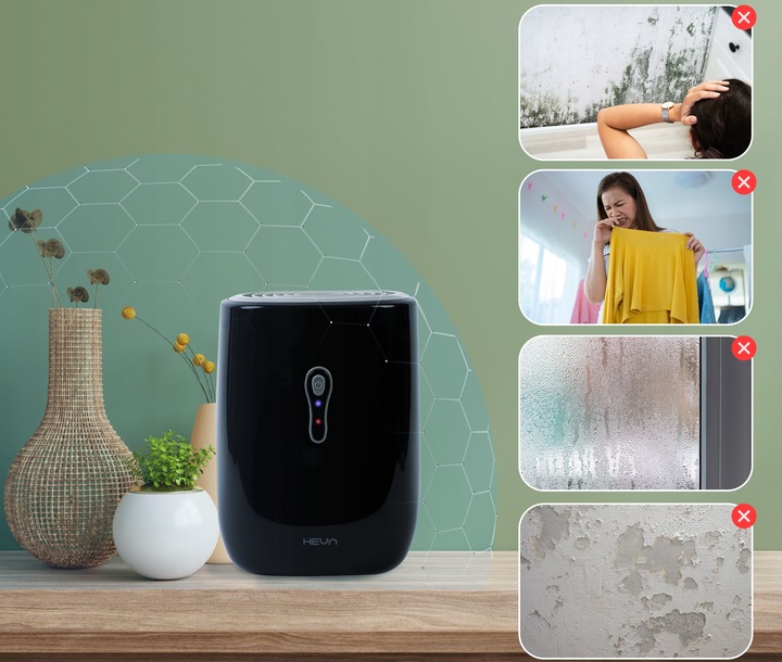 Osuszacz powietrza pochłaniacz wilgoci HEVA DUX wydajny 0,8l do domu