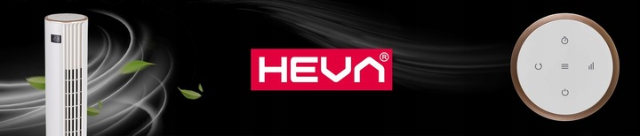 Wentylator kolumnowy HEVA MOX wiatrak podłogowy stojący cichy LED