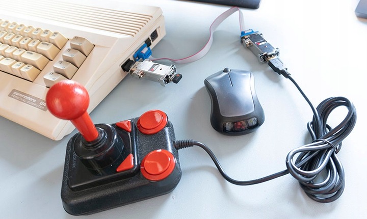 Adapter mysz joystick pad do komputera ATARI ST AMIGA C64 TOM RevX