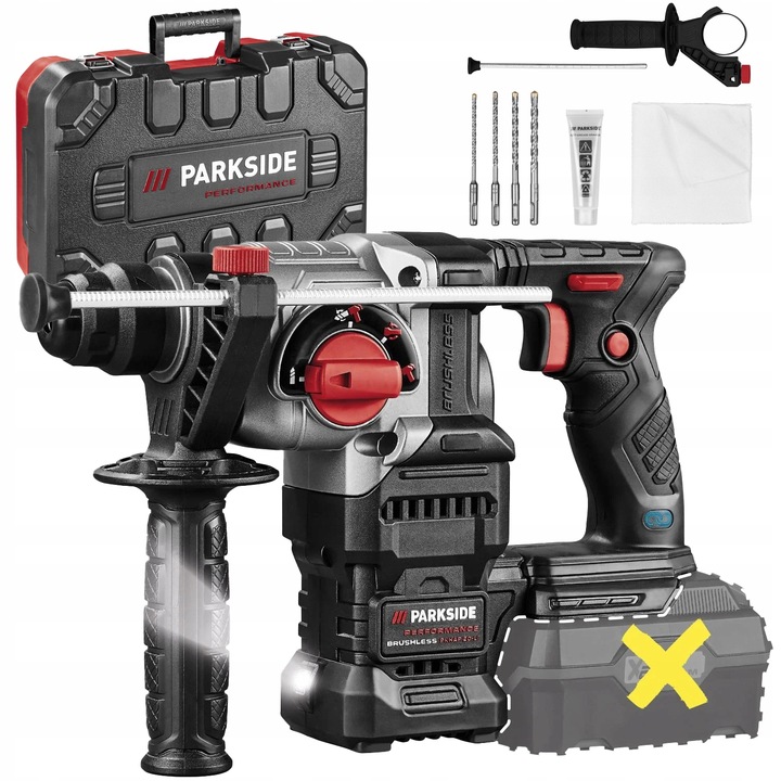 MŁOTOWIERTARKA AKUMULATOROWA PARKSIDE PKHAP A1 SDS+ MŁOT UDAROWY +