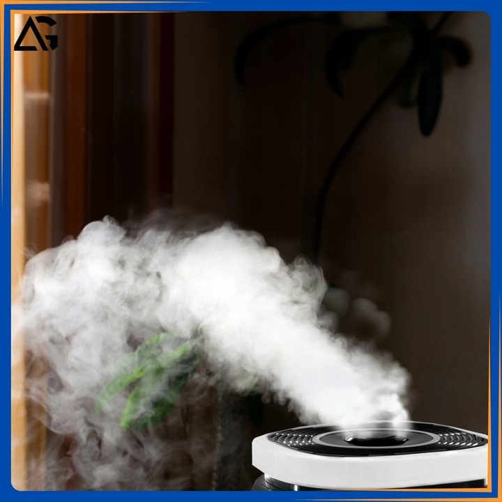 NAWILŻACZ POWIETRZA JONIZATOR AROMATERAPIA DYFUZOR TIMER PILOT I 12x OLEJKI