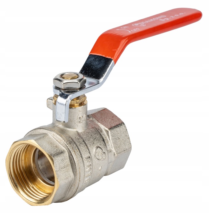 ZAWÓR KULOWY KUREK Ø 1'' CAL WW DN25 DŁAWIK RĄCZKA MOSIĘŻNY SOLIDNY