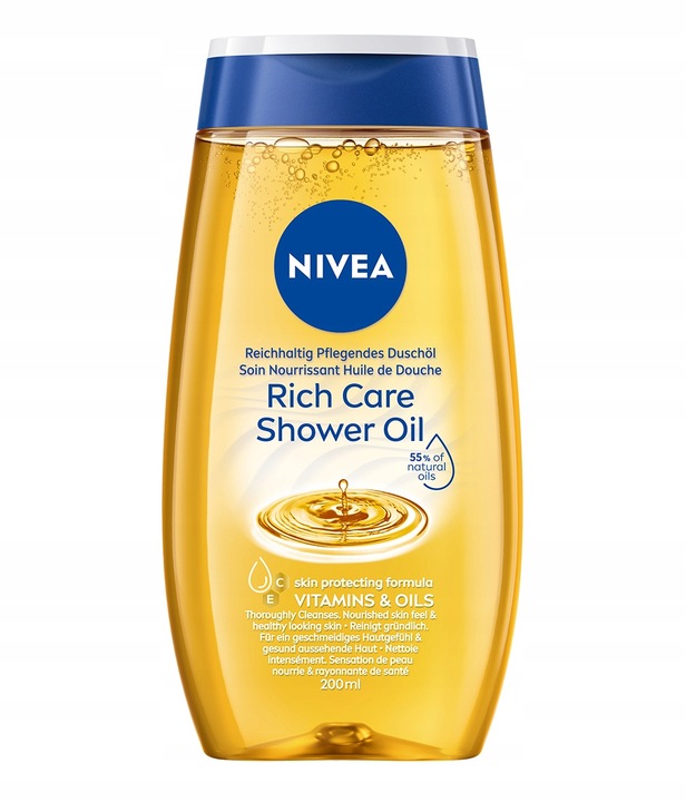 NIVEA Natural Oil Olejek pod prysznic 200ml
