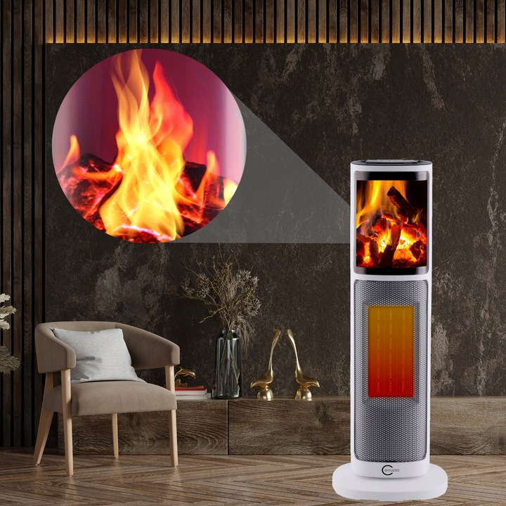 GRZEJNIK ELEKTRYCZNY FARELKA domowy łazienkowy TERMOWENTYLATOR TERMOSTATEM