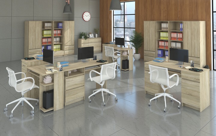 KOMODA 98CM SZAFKA 6 SZUFLAD SONOMA S62D