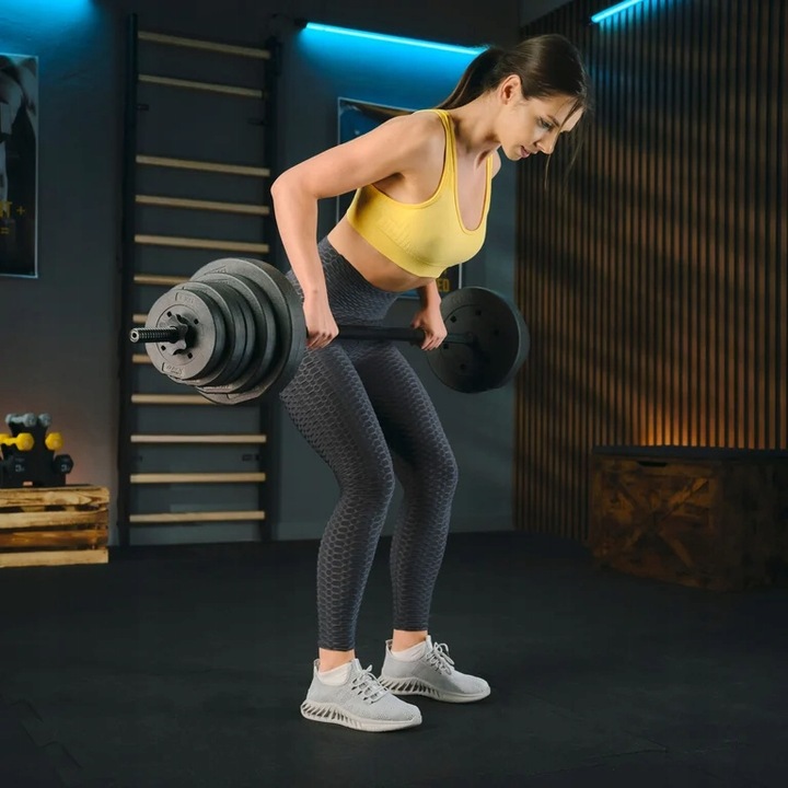 Zestaw obciążeń 4x5kg talerz obciążenie bitumiczne krążek 20kg Trex Sport