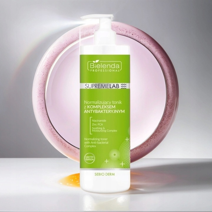 BIELENDA Tonik Do Twarzy Supremelab Normalizujący Sebum Sebio Derm 500ml