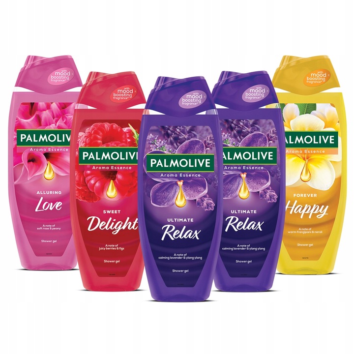 Palmolive Aroma Essence żele pod prysznic 5 x 500 ml