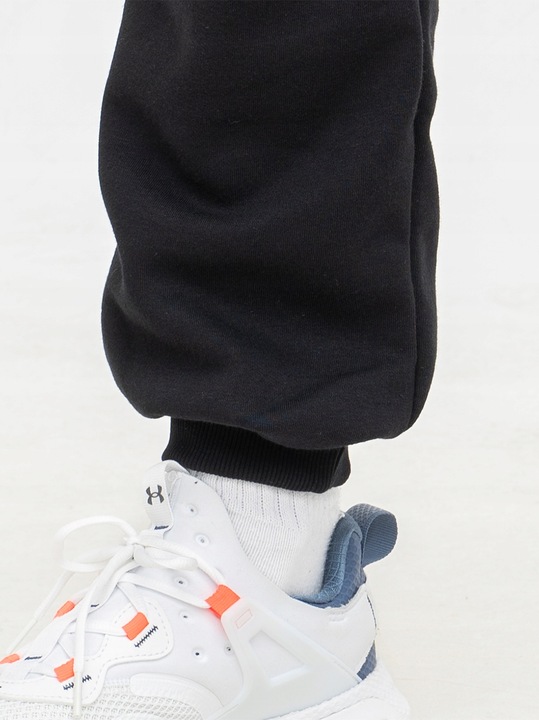 Spodnie Dresowe Męskie BAWEŁNIANE Wygodne MARVEL LOGO PUNISHER Czarne