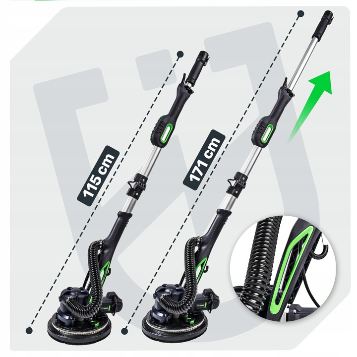 SZLIFIERKA DO GŁADZI GIPSU ŚCIAN SUFITU TYNKU ŻYRAFA WYSIĘGNIK 900W