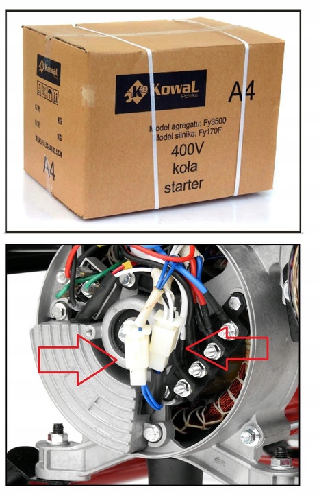 PROFESJONALNY AGREGAT PRĄDOTWÓRCZY 5,2kW EL-START AVR+ MIEDŹ STOJAN