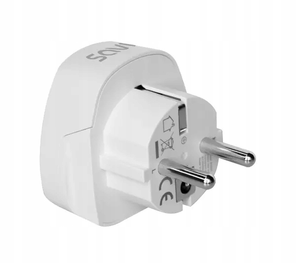 Adapter podróżny Przejciówka USA na EU Gniazdo US Wtyczka EU PL SAVIO