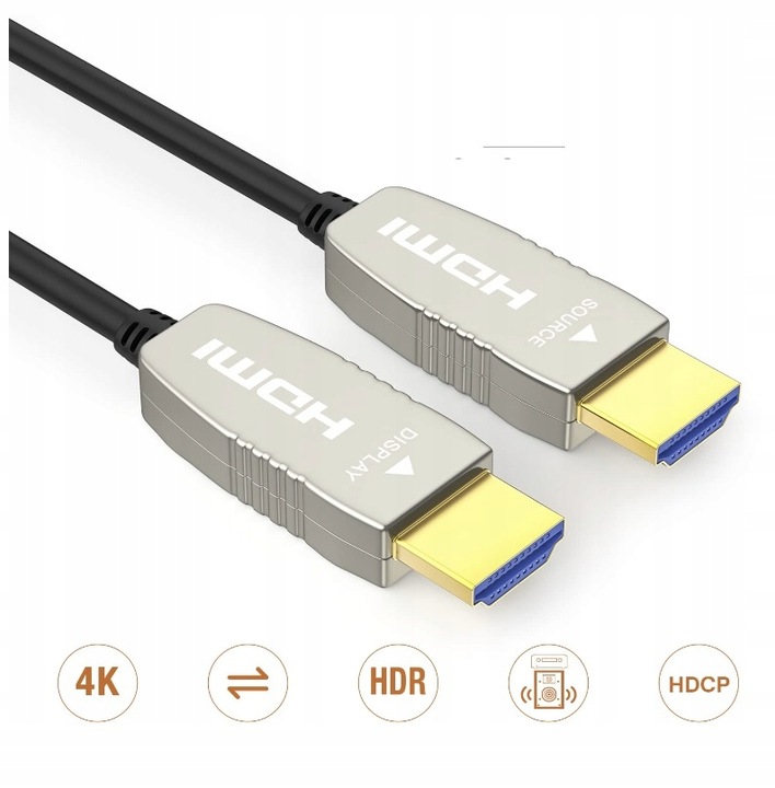 KABEL HDMI 2.1 8K 60Hz 4k AOC OPTYCZNY UHD HDR 10m