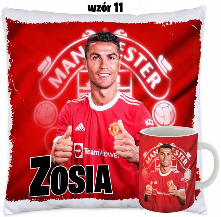 Kubek i Poduszka dla fana CRISTIANO RONALDO CR7