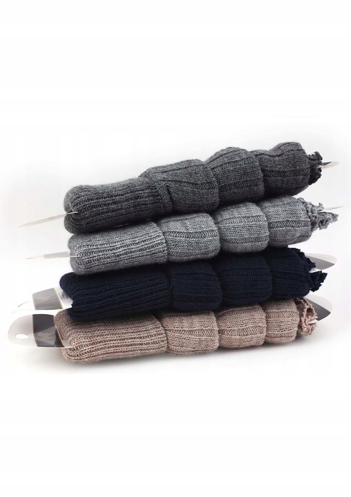 Getry Damskie na Nogi Wełna Ocieplacze na Łydki Ciepłe Cerber