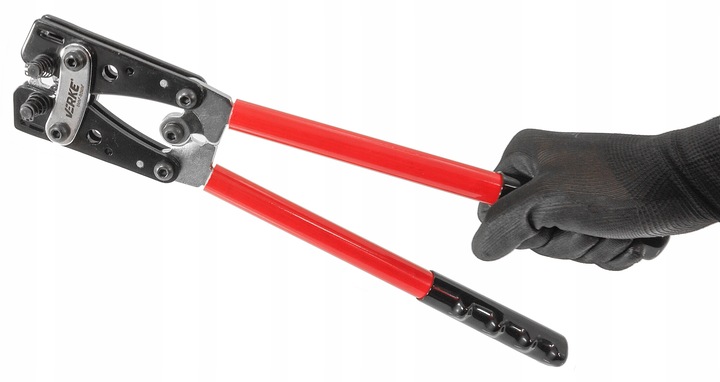 ZACISKARKA PRASKA DO KABLI TULEJEK KOŃCÓWEK KABLOWYCH KONEKTORÓW HEX