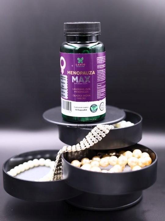 MENOPAUZA MAX PREMIUM dla dojrzałych kobiet Czerwona koniczyna Lanco 60kaps