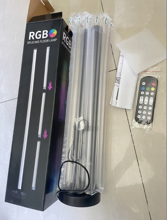 INTELIGENTNA LAMPA PODŁOGOWA LED RGB NAROŻNA STOJĄCA DO SALONU