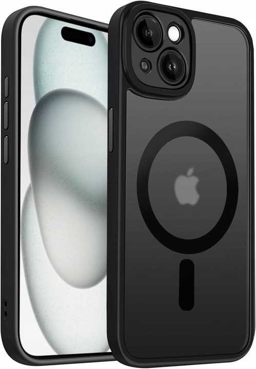 Etui WZMACNIANE 360° MATT CASE do MAGSAFE + Szkło 9H do Iphone 15
