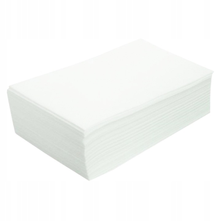 RĘCZNIK FRYZJERSKI 70x40 CIĘTY WŁÓKNINOWY BIAŁY 100 sztuk