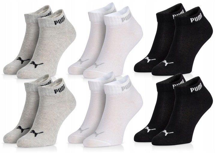 6 PAR PUMA SKARPETKI ZAKOSTKI MULTI 43/46