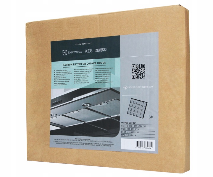 FILTR węglowy typ ECFB01 do okapu Electrolux | LFG716R LFG719W LFG719X