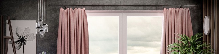 KARNISZ POJEDYNCZY 200 CM 19 MM CZARNY MAT BIAŁY MAT WYBÓR ZAKOŃCZEŃ RENA