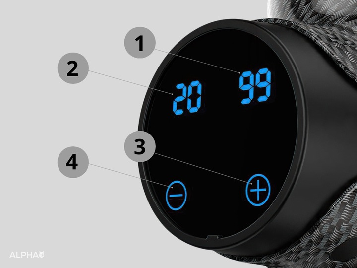 Pistolet do Masażu Alpha Massage Gun Pro - Masażer do Pleców, Ciała i Stóp