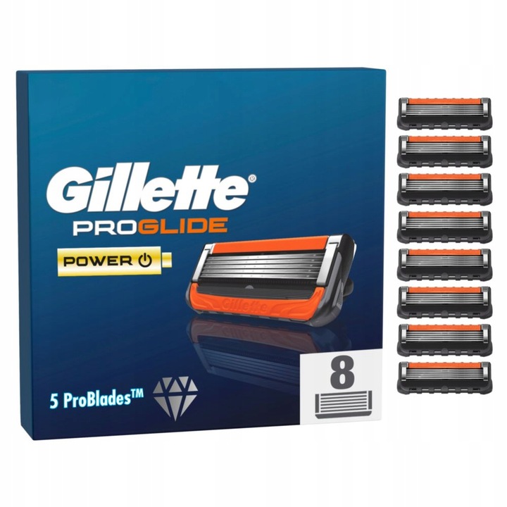 Gillette ProGlide Wkłady do maszynki do golenia dla mężczyzn, 8 sztuk