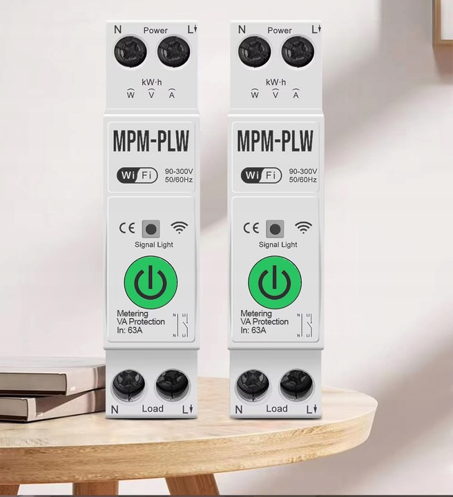 Sterownik Astronomiczny Programator Czasowy WiFi Na Szynę DIN 63A TUYA