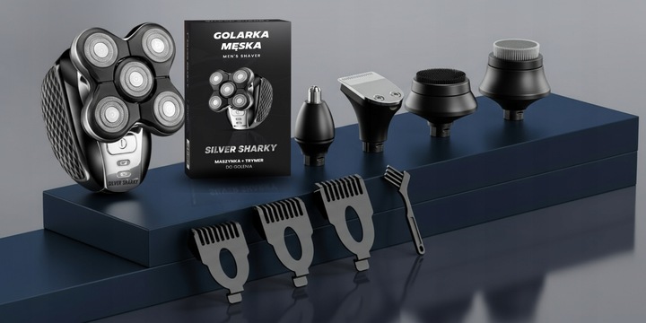 Golarka Męska Akumulatorowa Maszynka Do Golenia Trymer Do Nosa i Brody
