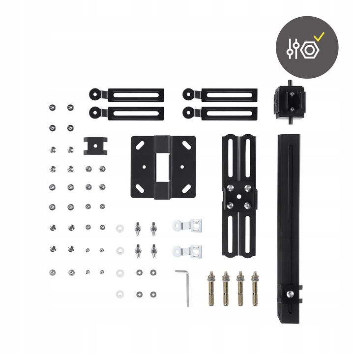 UCHWYT WIESZAK do projektora Sufitowy Ścienny CZARNY OVERMAX 2w1