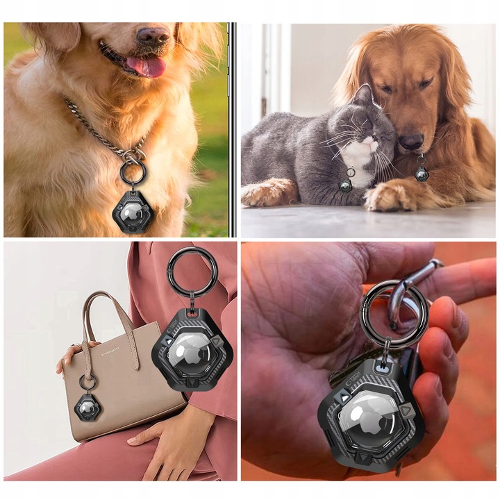 OCHRONNE ETUI CASE BRELOK DO KLUCZY KARABIŃCZYK NA APPLE AIRTAG 2021 /