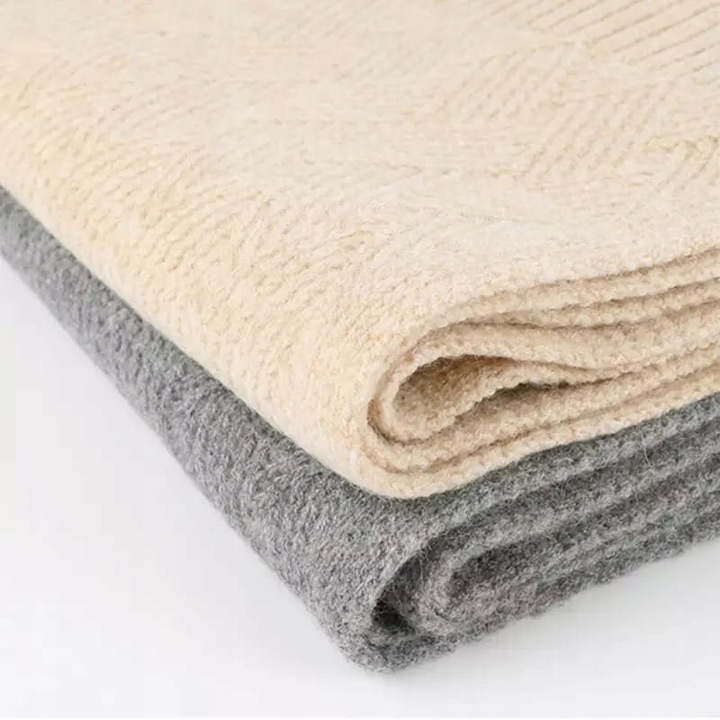 Komplet czapka ocieplana pompon szalik rękawiczki dotykowe do telefonu