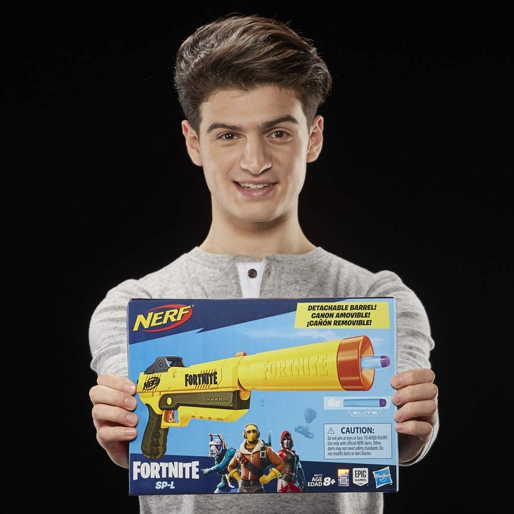 NERF FORTNITE SP-L + STRZAŁKI + OPASKA E6717