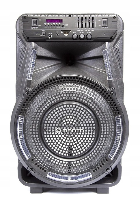 Głośnik bluetooth przenośny Karaoke z mikrofonem Manta SPK5033 czarny