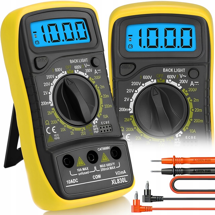 PROFESJONALNY MIERNIK CYFROWY MULTIMETR PRĄDU NAPIĘCIA UNIWERSALNY