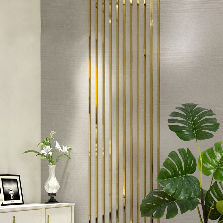 Listwa Dekoracyjna SAMOPRZYLEPNA Złota POŁYSK Taśma Ozdobna 2cm x 2,44m