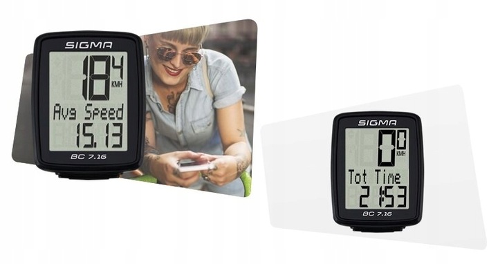 LICZNIK ROWEROWY PRZEWODOWY SIGMA BC 7.16