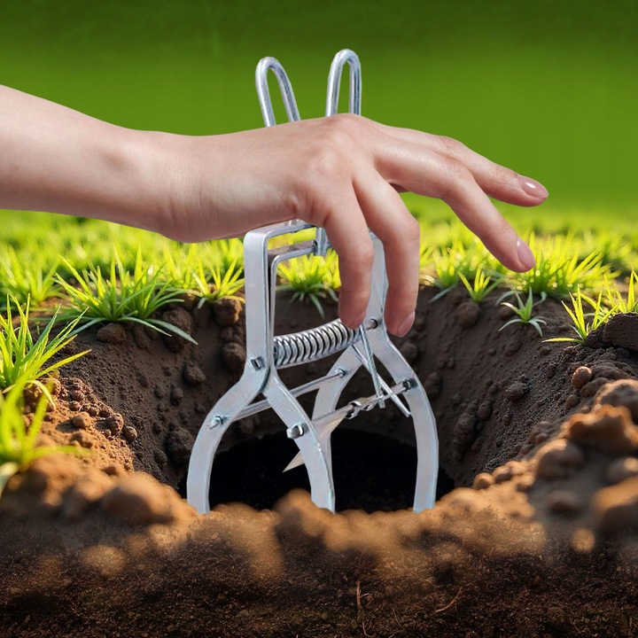 PUŁAPKA NA KRETY NORNICE SZCZURY KRETOŁAP CHWYTACZ ŁAPKA GILOTYNA