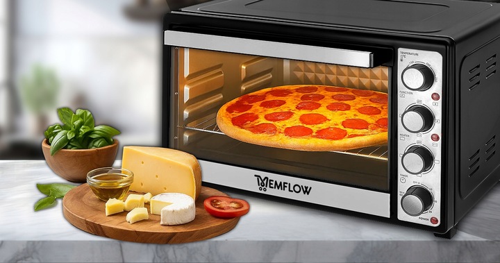 PIEKARNIK ELEKTRYCZNY MINI PIECYK PRZENOŚNY TERMOOBIEG 45L ROŻNO INOX