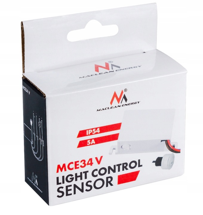 CZUJNIK ZMIERZCHU Z ZEWNĘTRZNĄ SONDĄ REGULOWANY 12-24V DC IP54