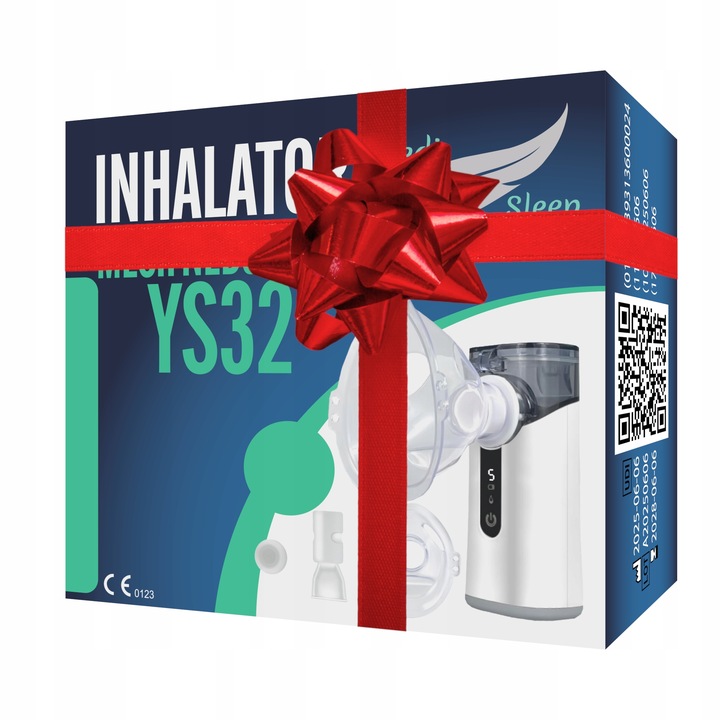 INHALATOR NEBULIZATOR DLA DZIECI DOROSŁYCH SIATECZKOWY PRZENOŚNY BEZPRZEWOD