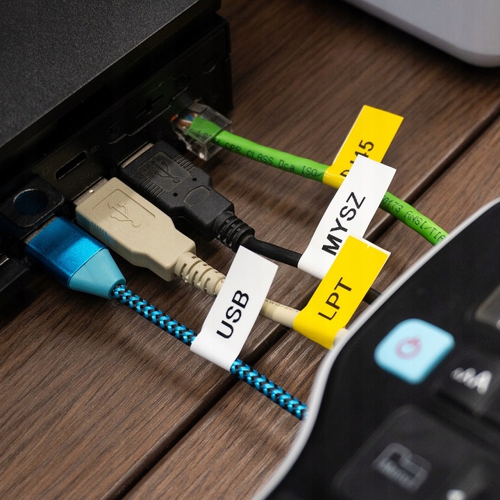 Drukarka etykiet DYMO LabelManager 160 LM160 + 5 taśm D1 45013 biała 12mm