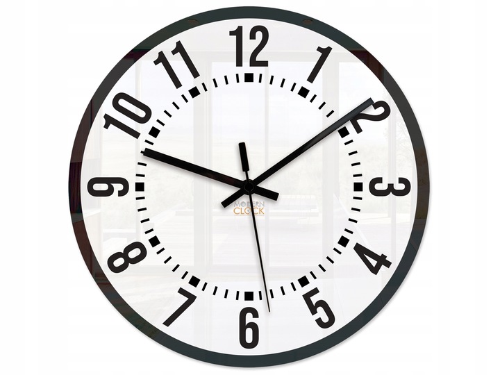 Zegar ścienny Oskar cichy czytelny nowoczesny Loft